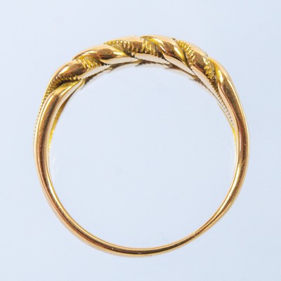Lot 197 - A high purity gold plaited ring.