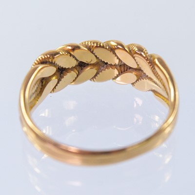 Lot 197 - A high purity gold plaited ring.