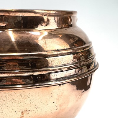 Lot 213 - A copper jardiniere, by Henry Loveridge, in...