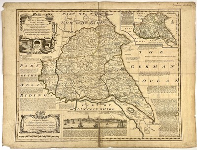 Lot 418 - Georgian map of the East Riding of Yorkshire