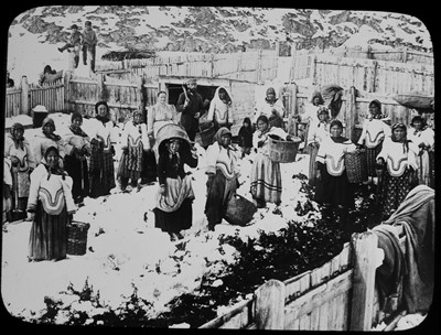 Lot 293 - Inuit interest, 66 magic lantern slides, early...