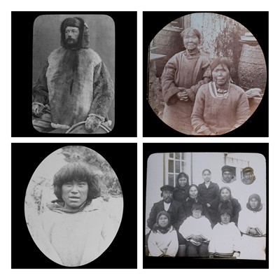 Lot 293 - Inuit interest, 66 magic lantern slides, early...