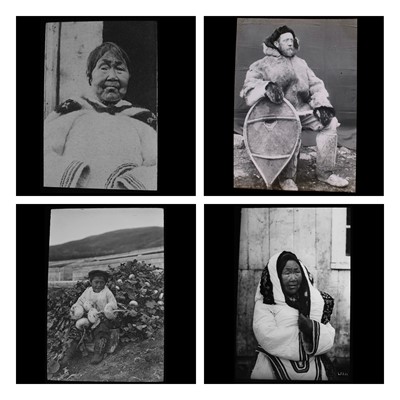 Lot 293 - Inuit interest, 66 magic lantern slides, early...
