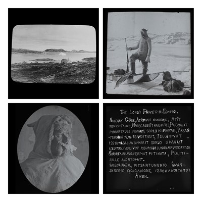 Lot 293 - Inuit interest, 66 magic lantern slides, early...