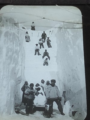 Lot 293 - Inuit interest, 66 magic lantern slides, early...