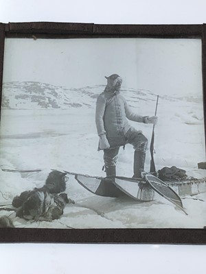 Lot 293 - Inuit interest, 66 magic lantern slides, early...