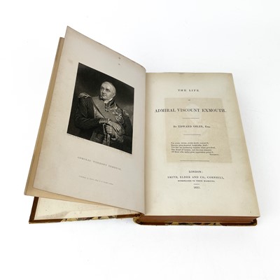 Lot 210 - THE LIFE OF ADMIRAL VISCOUNT EXMOUTH By Edward Osler.