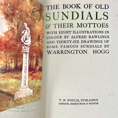 Lot 194 - THE BOOK OF OLD SUNDIALS By Warrington Hogg.