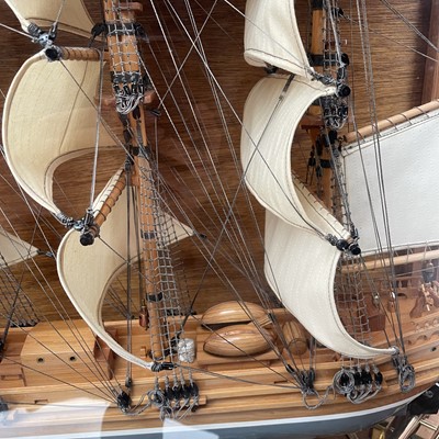Lot 83 - A model of the three masted sailing ship...