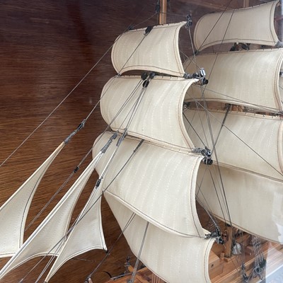 Lot 83 - A model of the three masted sailing ship...