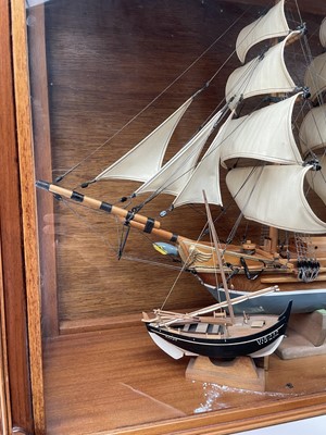 Lot 83 - A model of the three masted sailing ship...