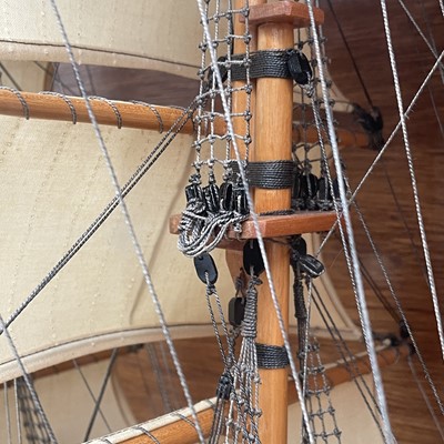 Lot 83 - A model of the three masted sailing ship...