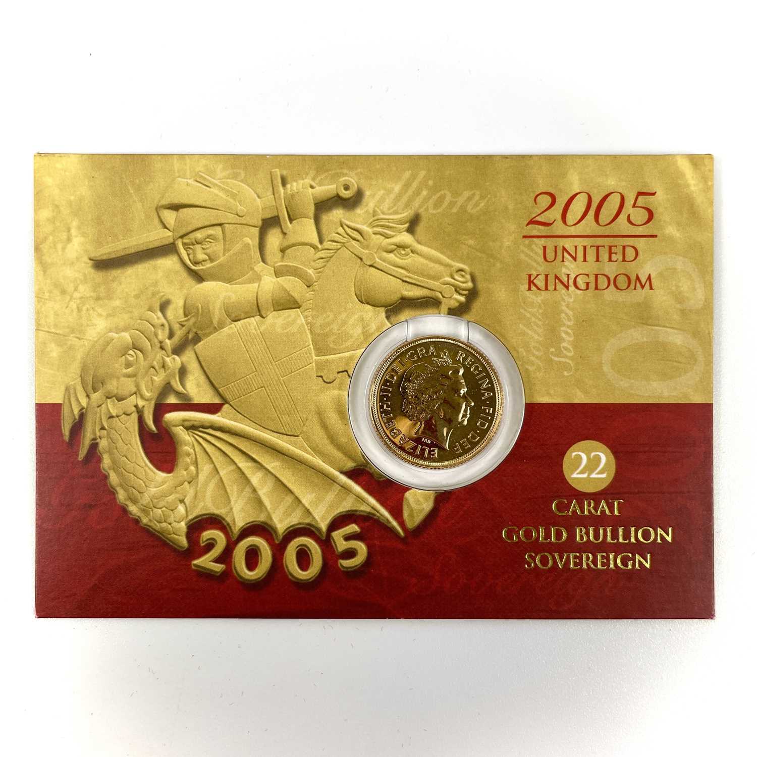 Lot 138 - Great Britain 2005 Timothy Noad Gold Sovereign.