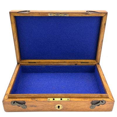 Lot 126 - An oak box, 19th century, probably for a...
