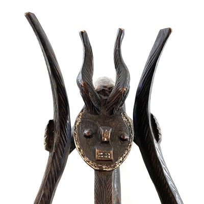 Lot 107 - A Kple-Kple Goli Mask, with elaborate horns,...