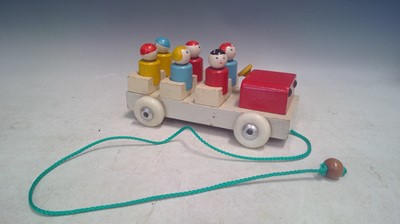 Lot 53 - A Vintage, Wooden Pull Along Toy. Possibly...