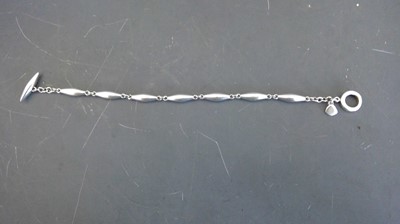 Lot 69 - A 925, silver bracelet 19cm long and 17.8g