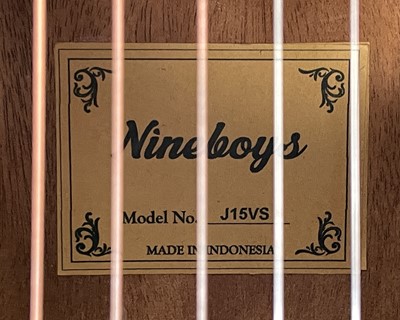 Lot 87 - A 'Nineboys' J15VS electro acoustic guitar.