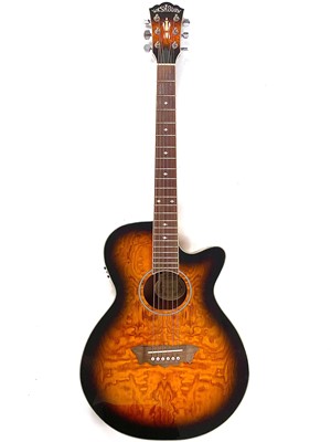 Lot 81 - A 'Washburn' EA18TS electro acoustic guitar.