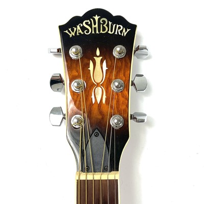 Lot 81 - A 'Washburn' EA18TS electro acoustic guitar.
