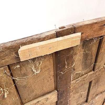 Lot 109 - Two large sections of oak room panelling, 18th century.