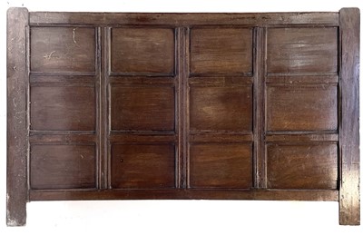 Lot 109 - Two large sections of oak room panelling, 18th century.