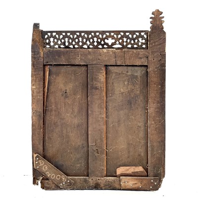 Lot 111 - Three sections of oak panelling, 17th century.