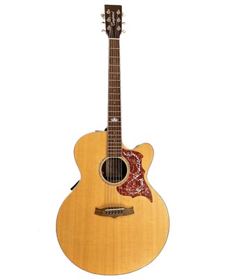 Lot 98 - A 'Tanglewood' TW155SS CE electro acoustic guitar.