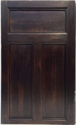 Lot 112 - Four sections of oak panelling, 18th century.