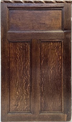 Lot 112 - Four sections of oak panelling, 18th century.