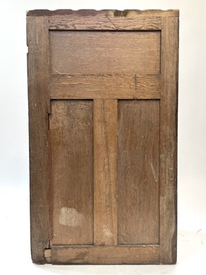 Lot 112 - Four sections of oak panelling, 18th century.