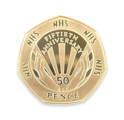 Lot 143 - Great Britain Gold 50 pence 50th Anniversary of the NHS.