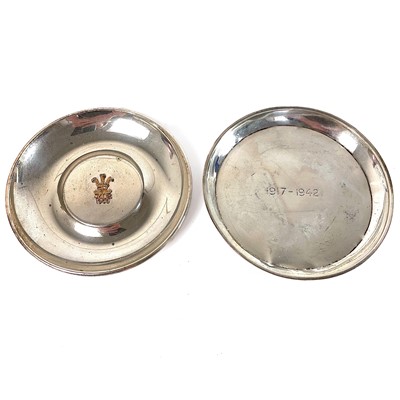 Lot 76 - Two silver pin trays.