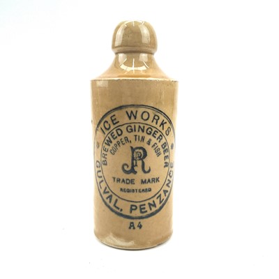 Lot 173 - A stoneware ginger beer bottle, of Cornish Tin...