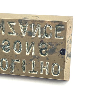 Lot 184 - A Bolitho & Sons Penzance brass tin hot mark,...