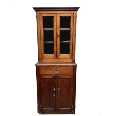 Lot 1848 - A Victorian mahogany two-part cabinet, of...