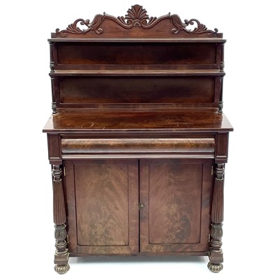 Lot 1915 - A William IV mahogany chiffonier.