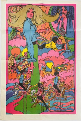 Lot 33 - An original 1960's psychedelic music poster