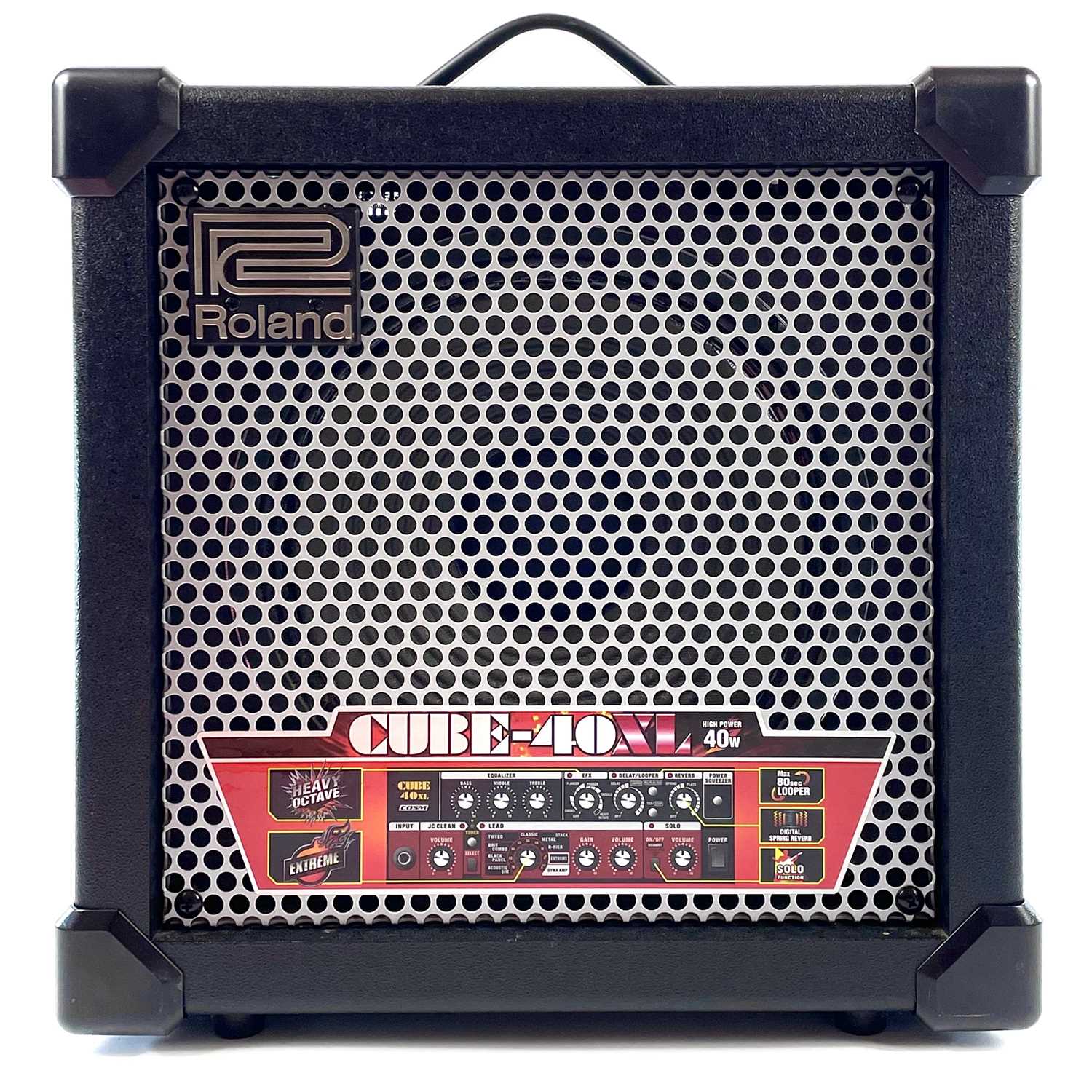 Lot 94 - A 'Roland' Cube 40XL COSM 40 watt solid state guitar amplifier.