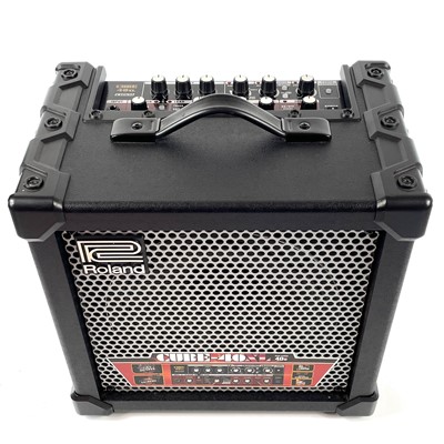 Lot 94 - A 'Roland' Cube 40XL COSM 40 watt solid state guitar amplifier.