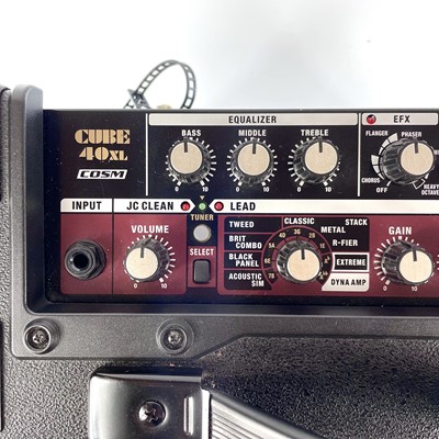 Lot 94 - A 'Roland' Cube 40XL COSM 40 watt solid state guitar amplifier.