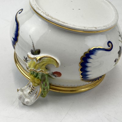 Lot 901 - A Sevres? soft paste porcelain ecuelle and...