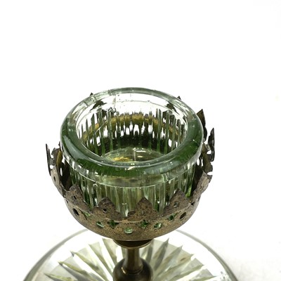 Lot 897 - A Webbs Queens Burmese ware night light, with...