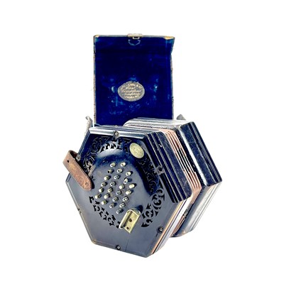 Lot 12 - A Lachenal 48 button concertina.