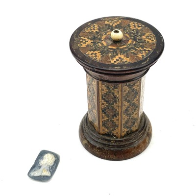 Lot 152 - A Tunbridge ware 'go to bed', mid 19th century,...