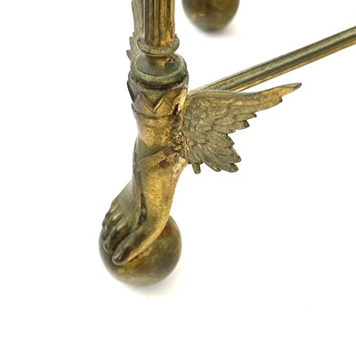 Lot 102 - A Victorian etched glass amphora shape vase,...