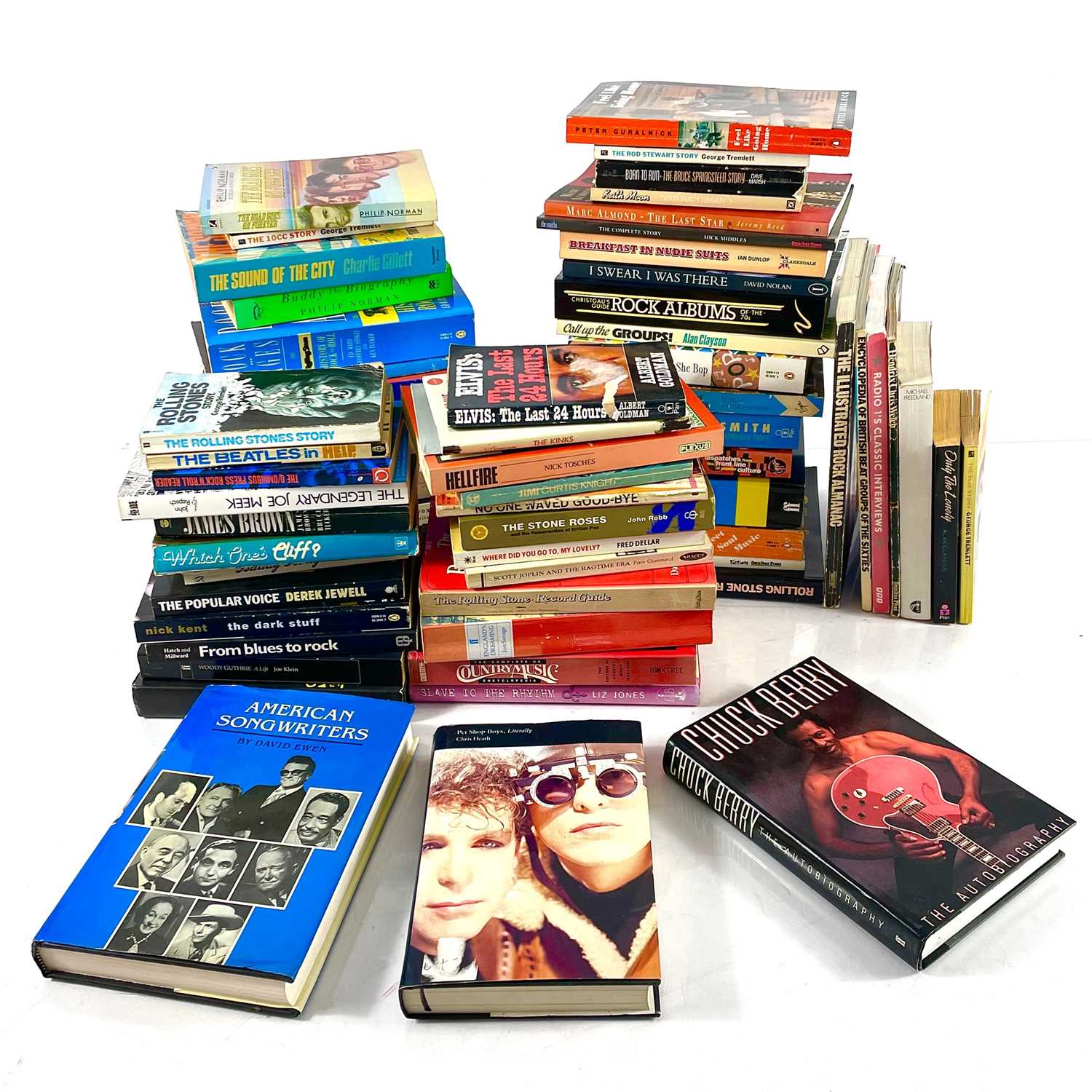 Music Books Stack Lot 101 - A diverse selection of books on music.