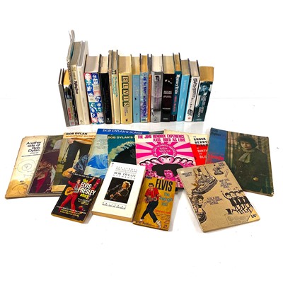 Lot 118 - Vintage song books for Bob Dylan, John Lennon, and Jimi Hendrix.