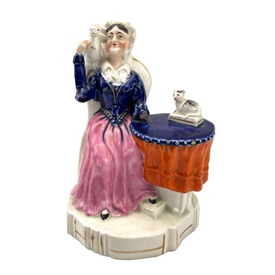 Lot 900 - A Rare Victorian Staffordshire figure of a...