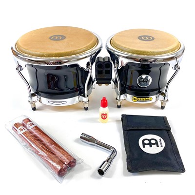 Lot 99 - A pair of 'Meinl' free ride series wooden ebony bongos in near mint condition.